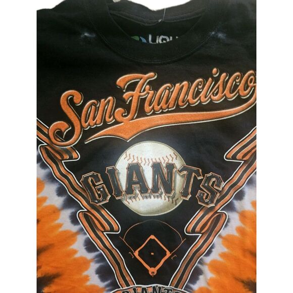Vintage Majestic San Francisco Giants Liquid Blu Tie Dye Shirt Men’s L NWT - Picture 5 of 7